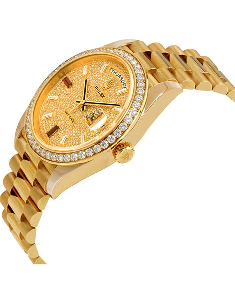 rolex mens presidential gold replica|rolex day date alternative.